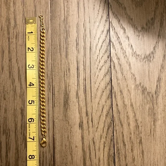 Oak and Luna Gold Chain Bracelet 7” - Picture 2 of 3